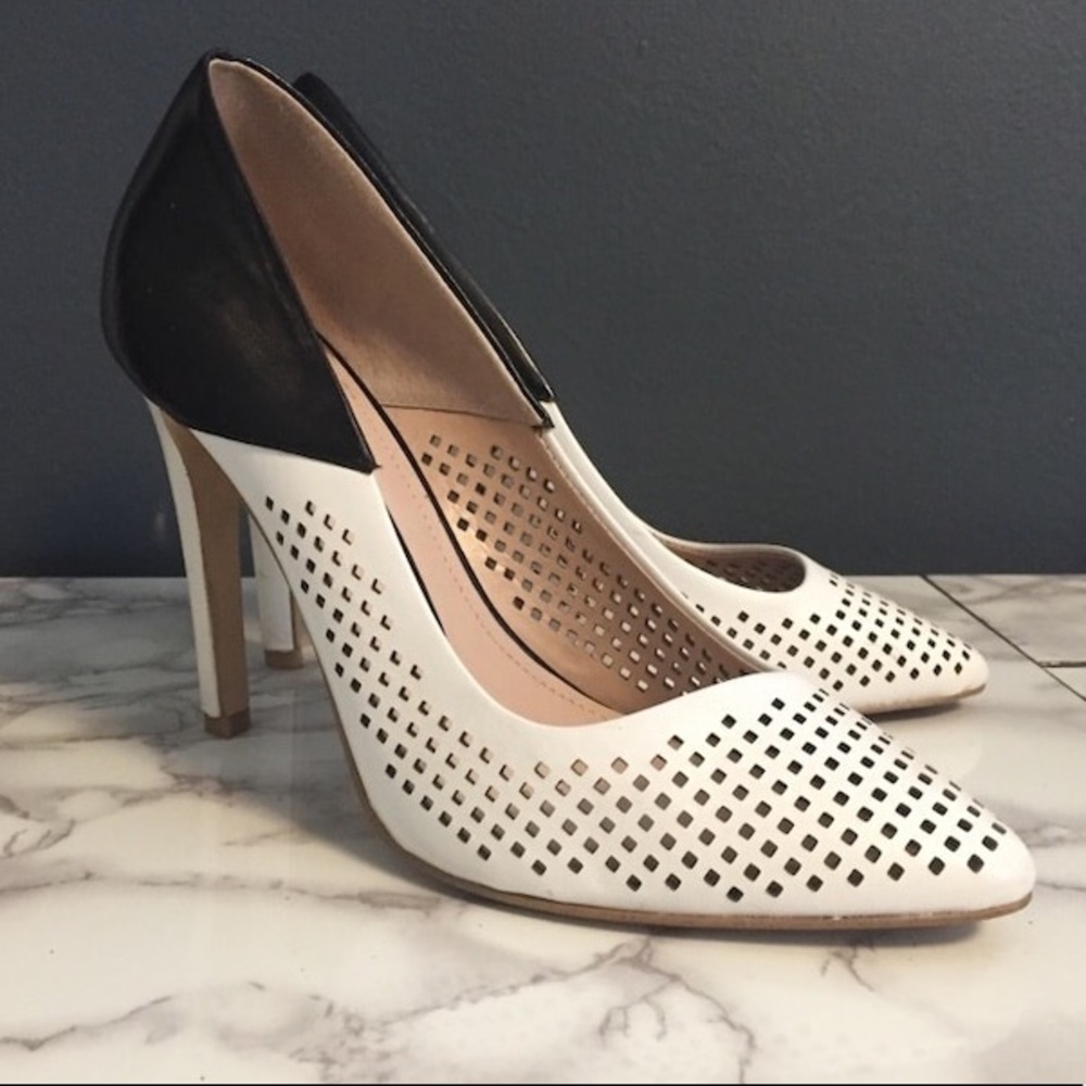 Black and White French Connection Heels